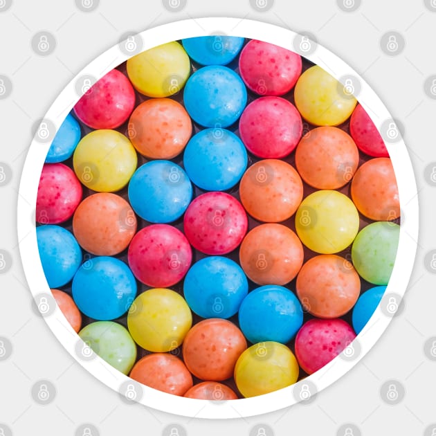 Multicolored Sweet and Sour Candy Sugar Tarts Photo Circle Sticker by love-fi